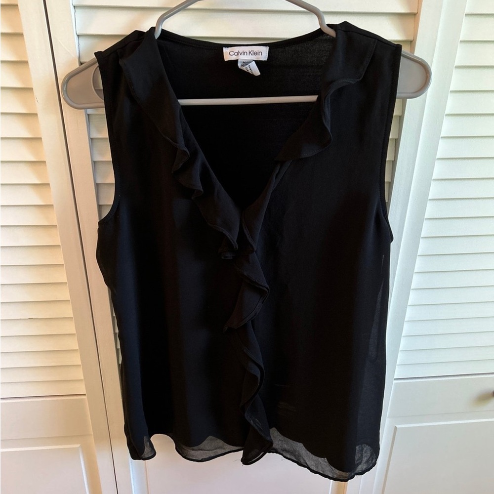 CK black blouse